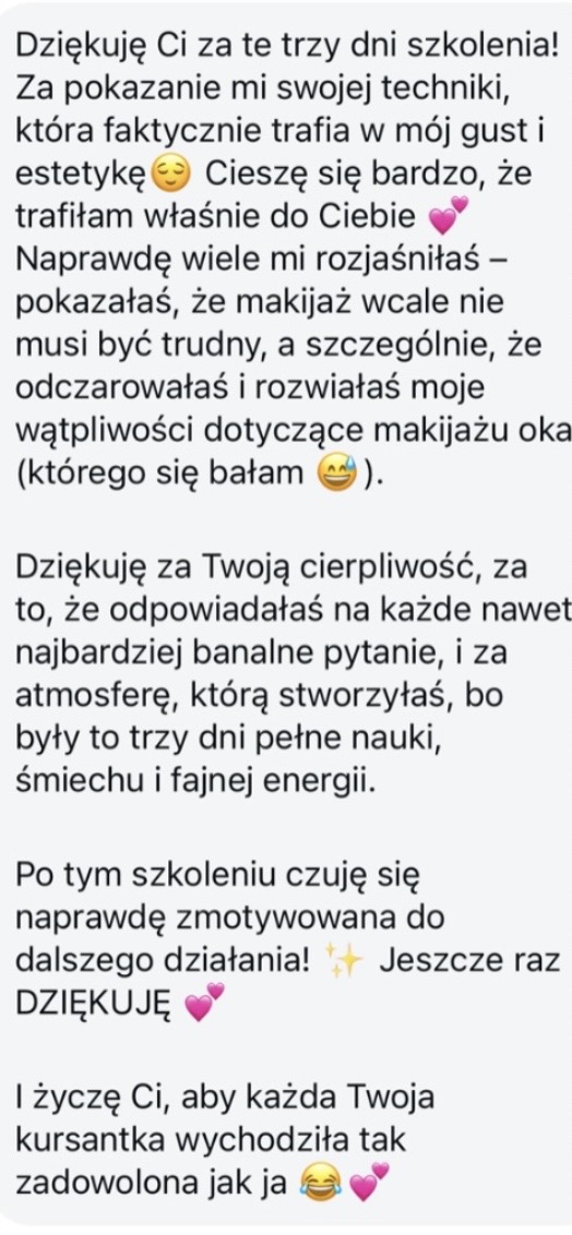 Szkolenie makijaż opinie